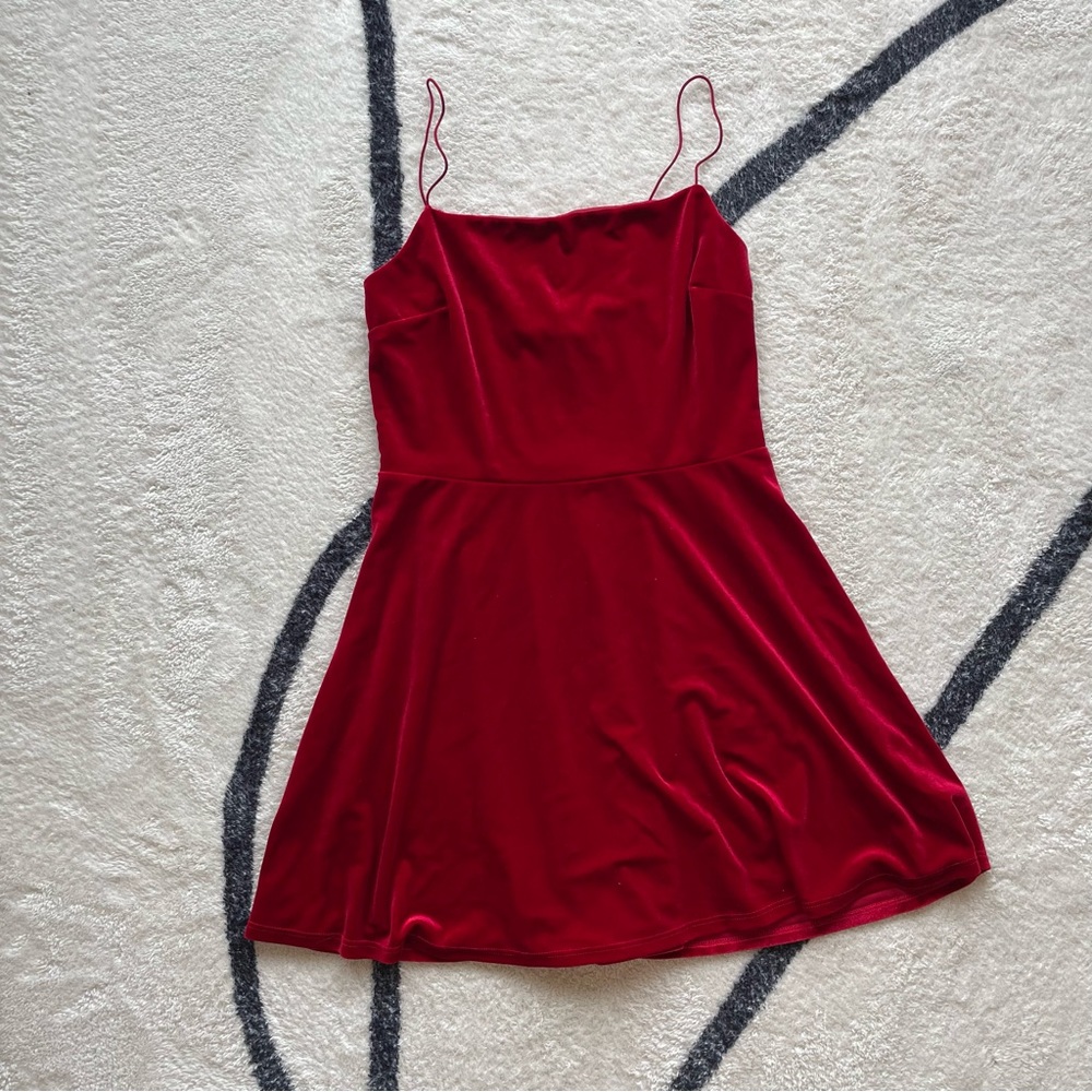 Red Velour Dress